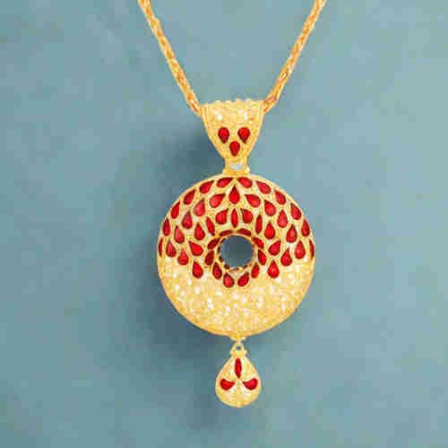 22Kt Gold Pendant With Hallmarked